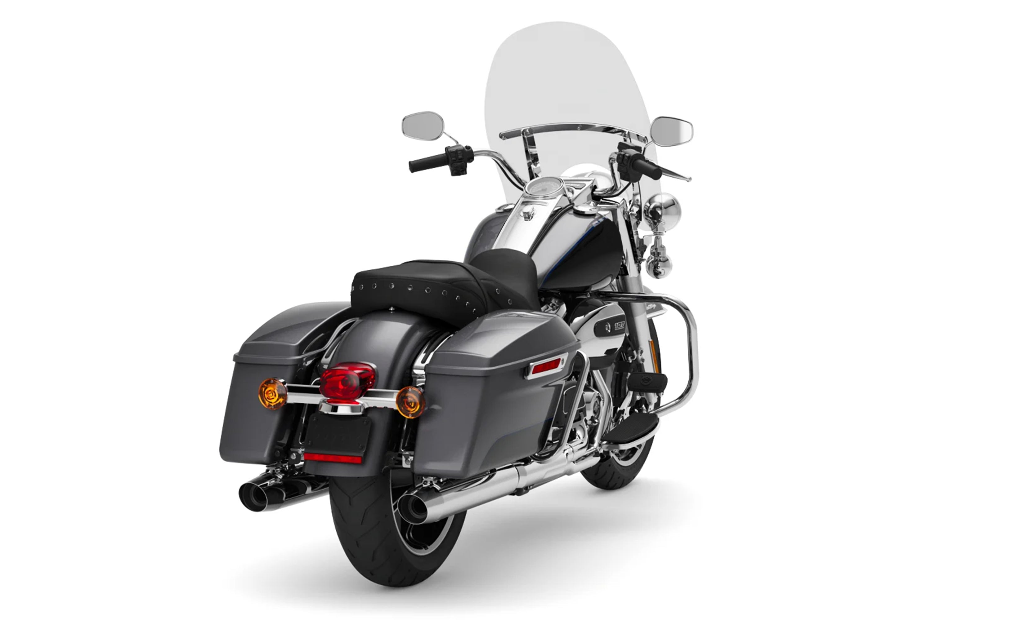 Viking Iron Born Voyage 12" Handlebar for Harley Road Glide FLTR/X Chrome Handlebar on Bike View @expand