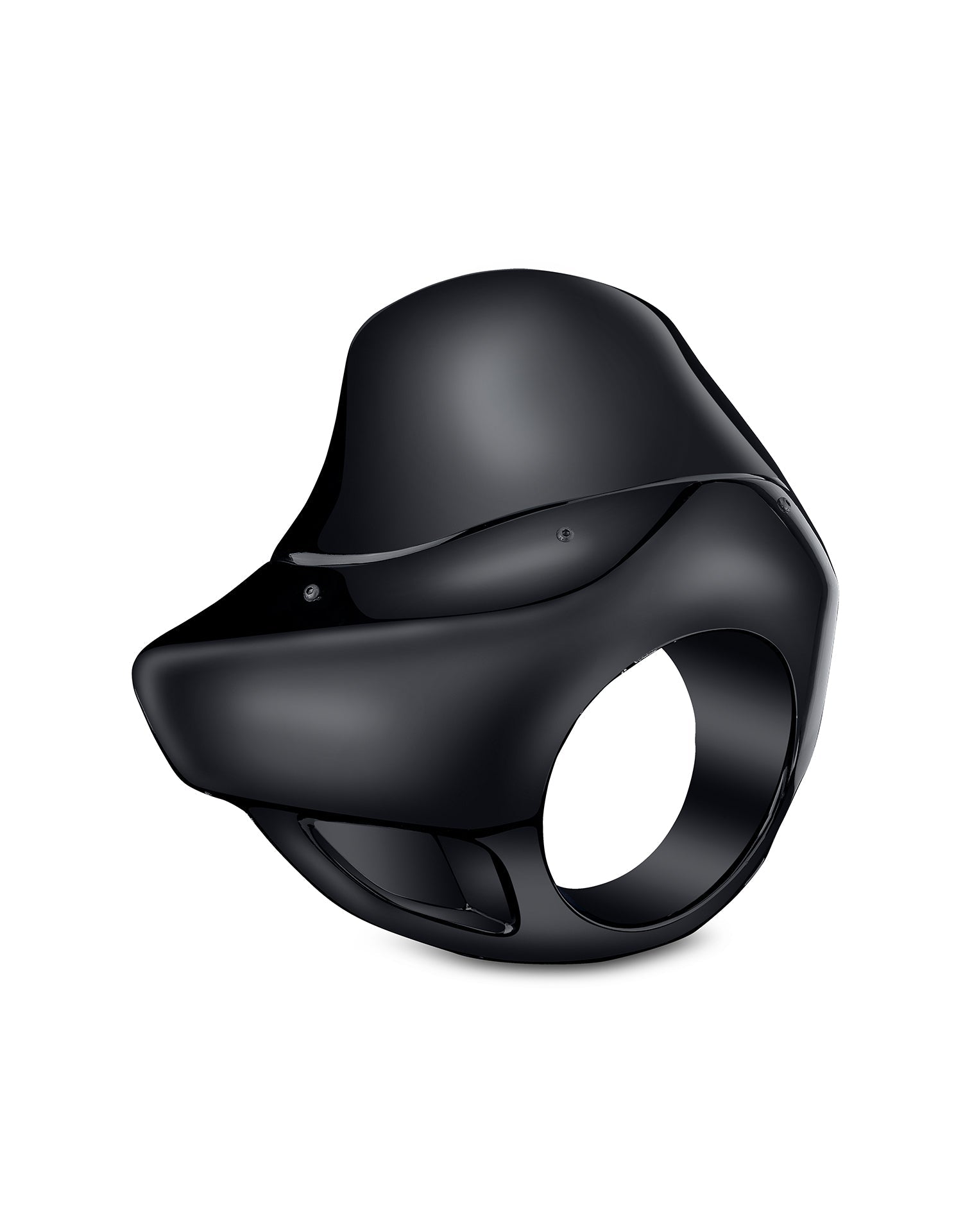 Viking Derby Motorcycle Fairing For Harley Dyna Super Glide Custom FXDC/I Gloss Black Main view
