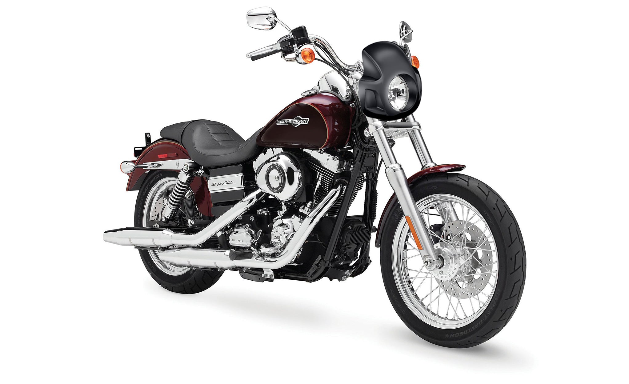 Viking Strider Sport Motorcycle Fairing For Harley Dyna Super Glide FXD Gloss Black Fairing on Bike View @expand