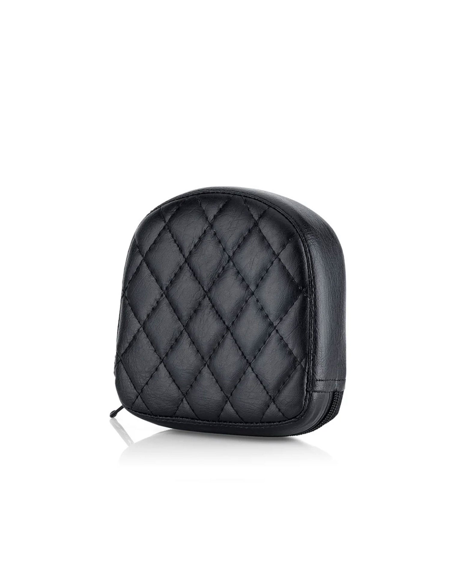 Viking Iron Born Diamond Stitch Leather Short Motorcycle Sissy Bar Pad for Harley Davidson Main View
