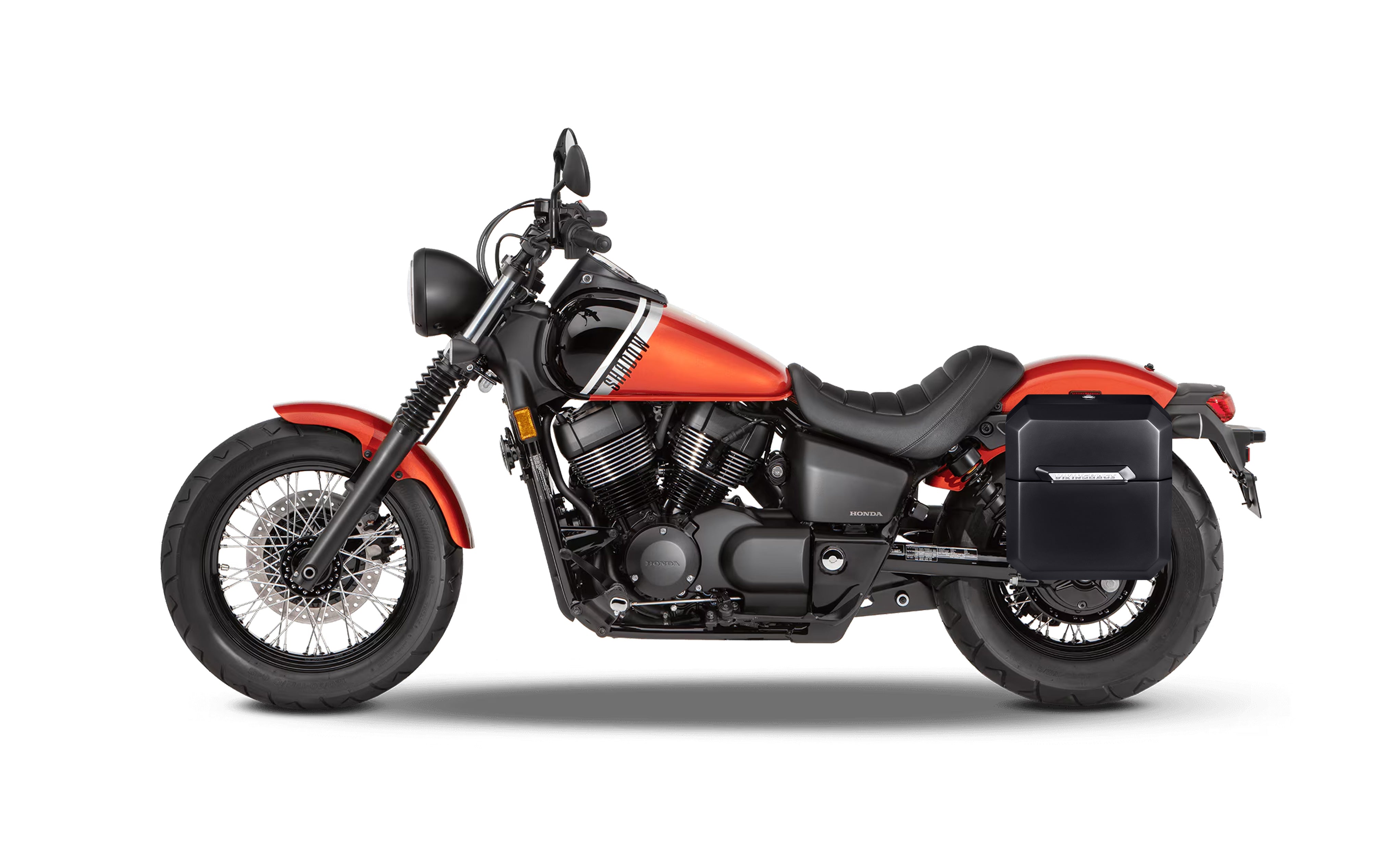 Viking 15L Outlaw Medium 2024 Honda Shadow Phantom 750 Hard Painted Solo Saddlebag Left Only Bag On Bike @expand