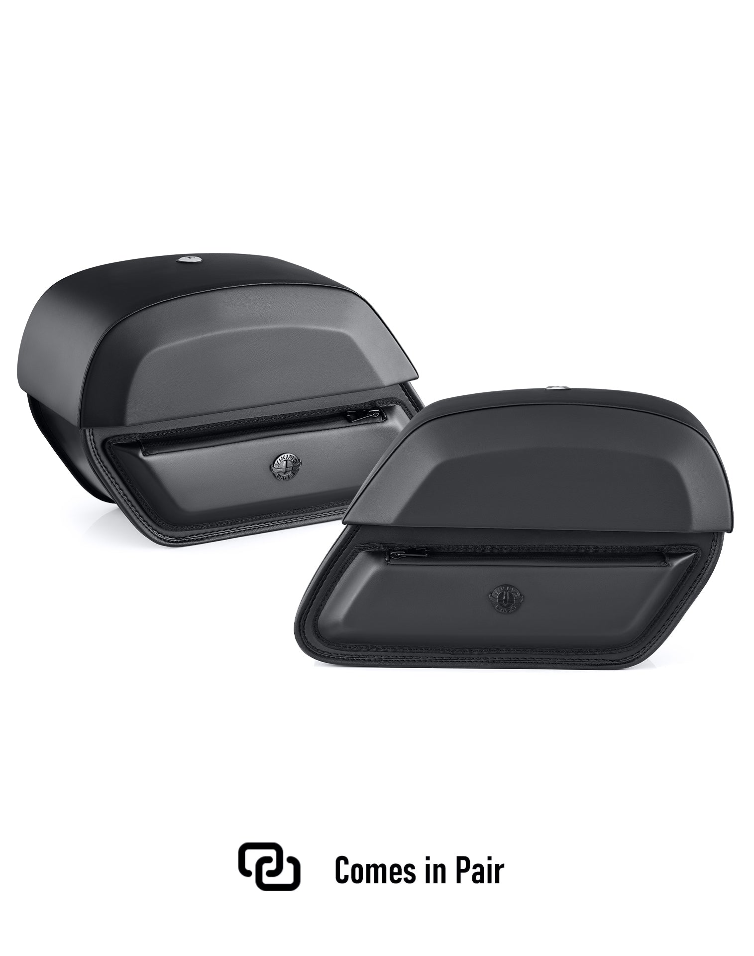 28L - Pantheon Medium Quick-Mount Motorcycle Saddlebags For Harley Softail Low Rider S FXLRS Comes in Pair