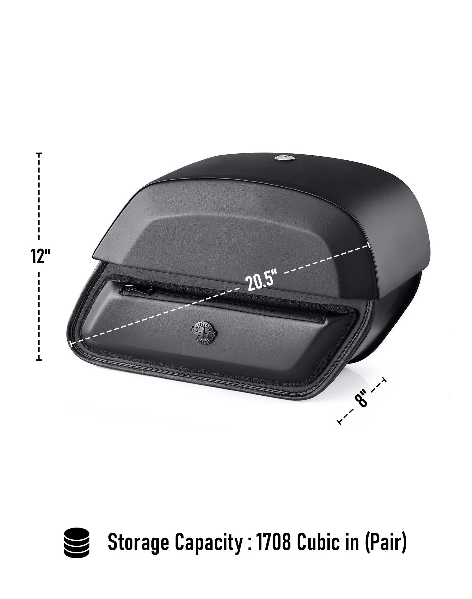 28L - Pantheon Medium Quick-Mount Motorcycle Saddlebags For Harley Softail Low Rider S FXLRS