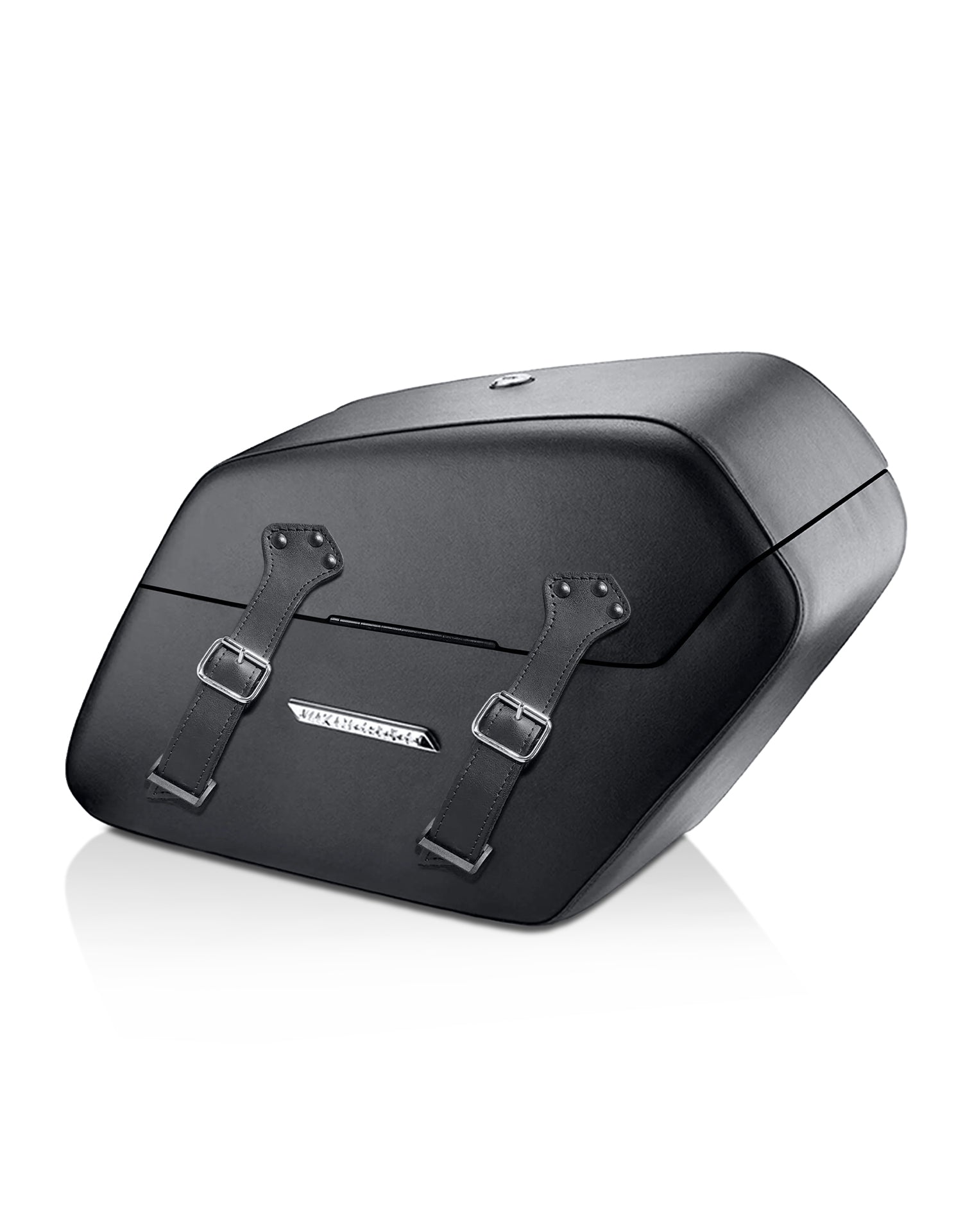 42L - Baldur Extra Large Leather Wrapped Motorcycle Hard Saddlebags for Harley Softail Low Rider S FXLRS Main View