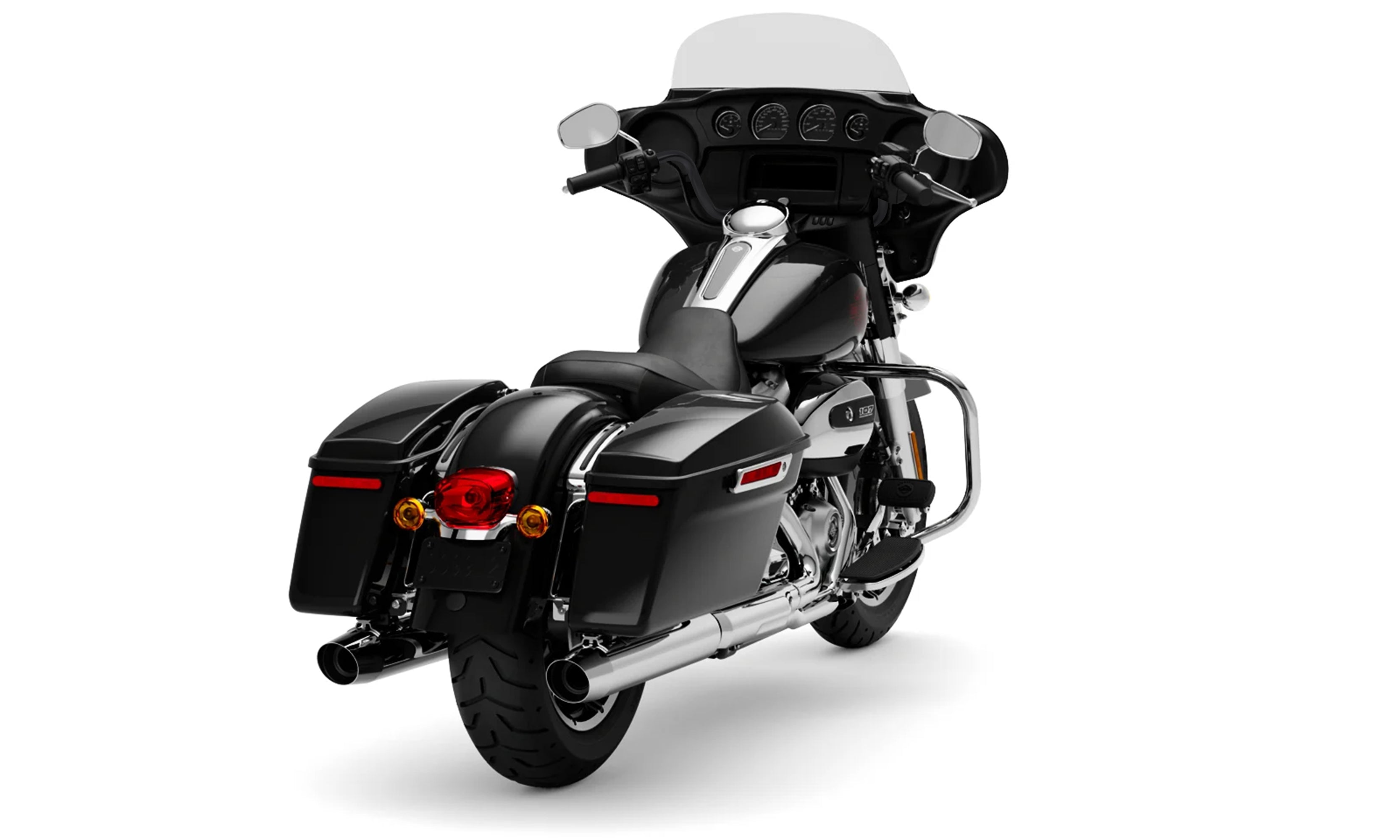 Viking Iron Born Premium 12" Handlebar for Harley Electra Glide FLHT/C Matte Black Handlebar on Bike @expand