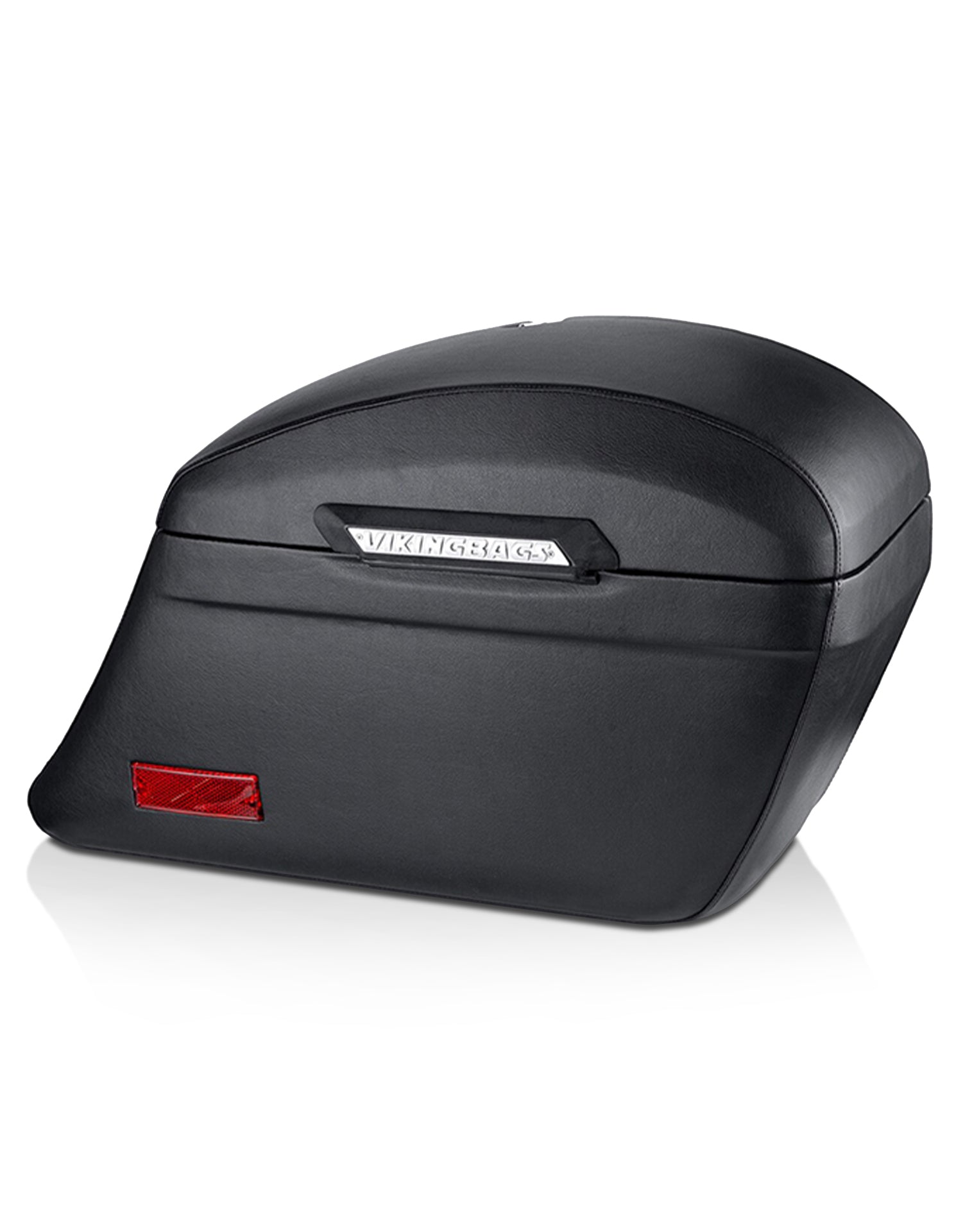 44L - Lamellar Stallion Extra Large CAN AM Spyder F3 Leather Covered Motorcycle Hard Saddlebags Main View