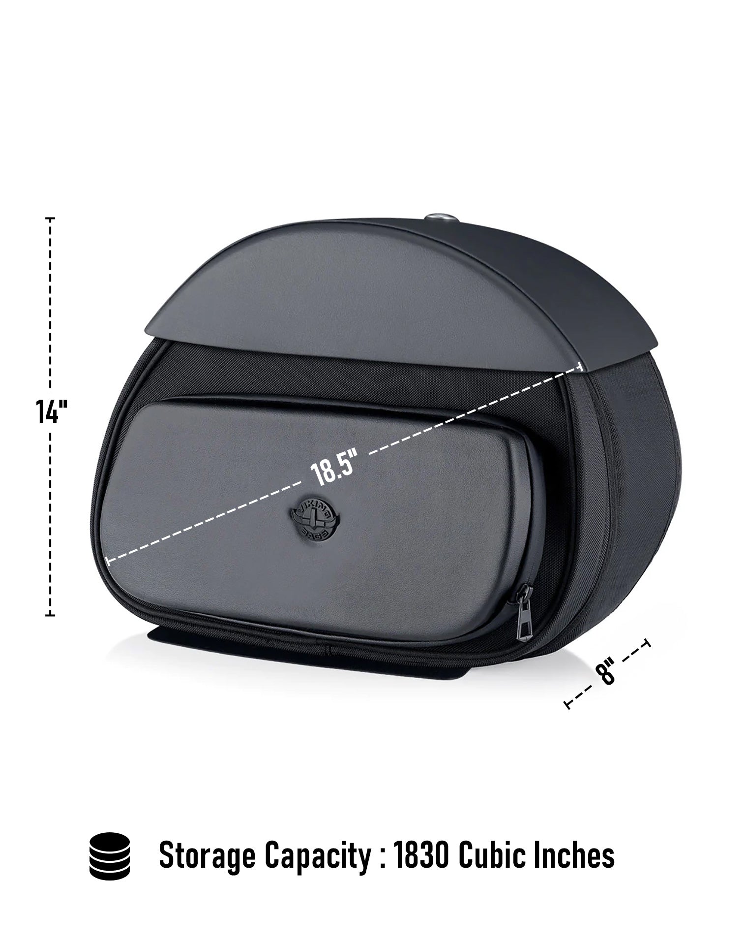 30L - Stealth Quick Mount Saddlebags for Harley Davidson Softail Low Rider S FXLRS Storage Capacity