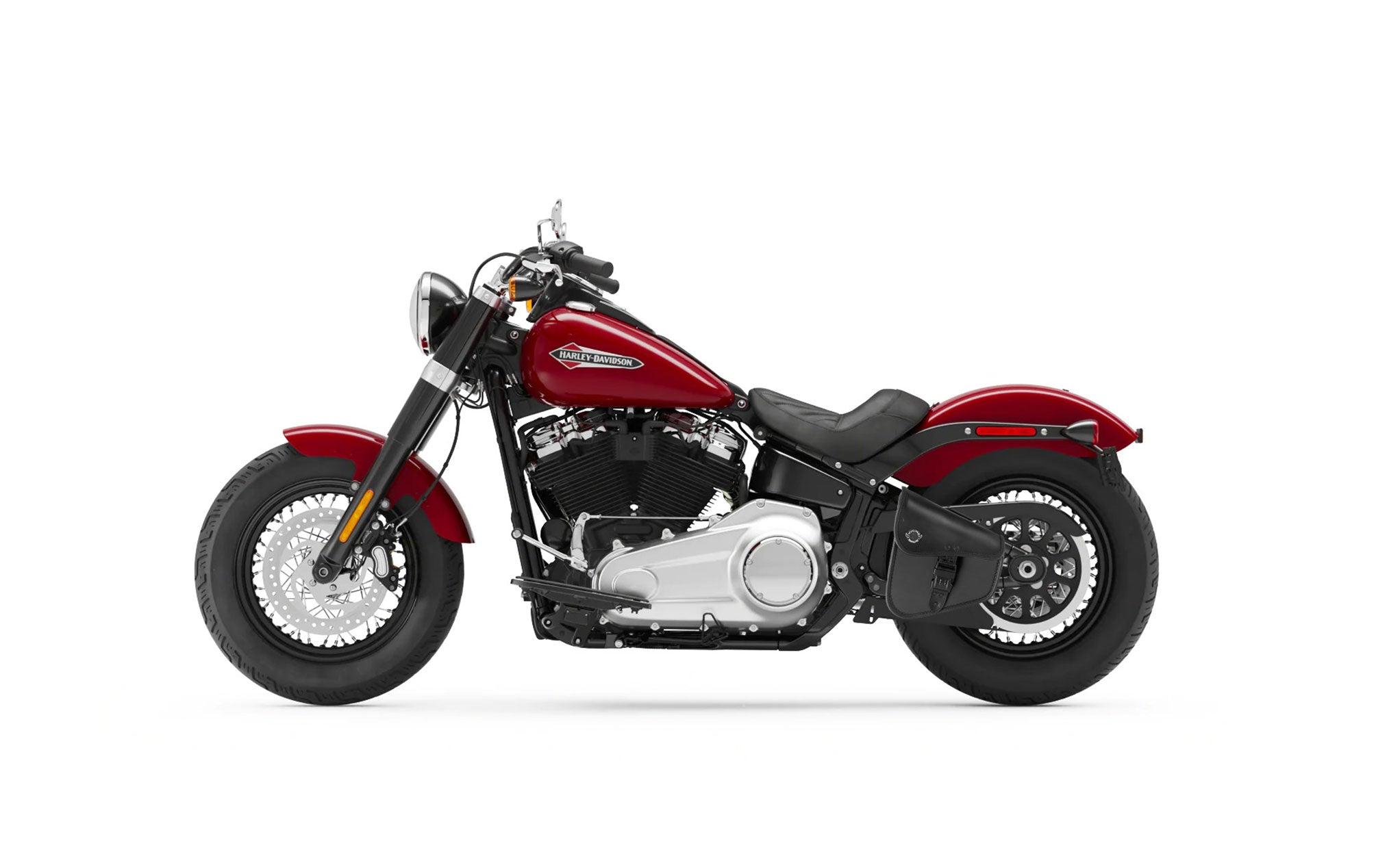 4L - Digilock Motorcycle Swingarm Bag for Harley Softail Bag on Bike View @expand
